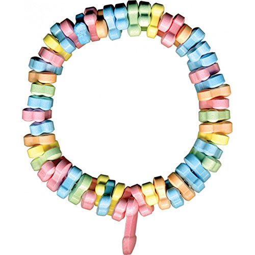 Hott Products D*CKY Charms Bracelet 8-Pack – Novelty Penis-Shaped Candy Bracelets