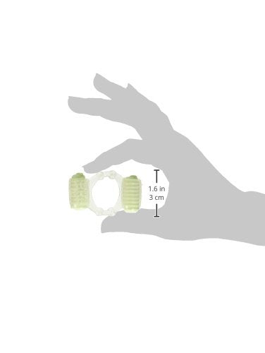Hott Products Double Dinger Night Rider – Dual Motor Glow-in-the-Dark Cock Ring