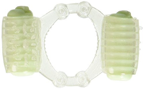 Hott Products Double Dinger Night Rider – Dual Motor Glow-in-the-Dark Cock Ring