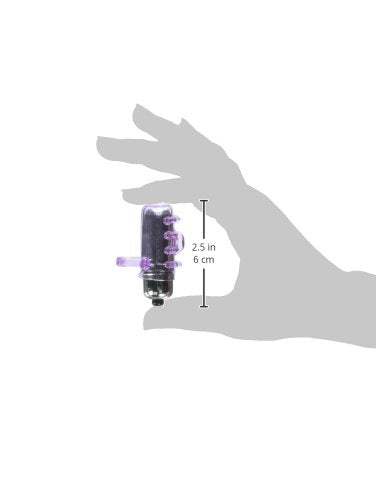 Hott Products Frisky Fingers Purple Silicone Finger Vibrator with Raised Nubbies, Waterproof