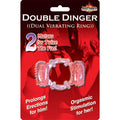 Hott Products Humm Dinger Double Dinger – Purple Silicone Dual Motor Penis Ring