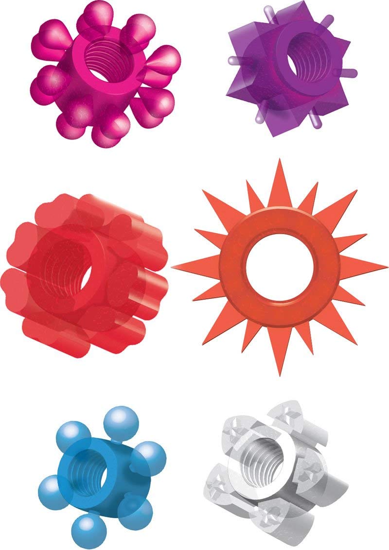 Hott Products Pleasure Star Penis Rings – Clear Silicone Rings for Comfort and Support