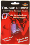 Hott Products Tongue Dinger Purple - Compact Plastic Vibrator for Erection Prolongation