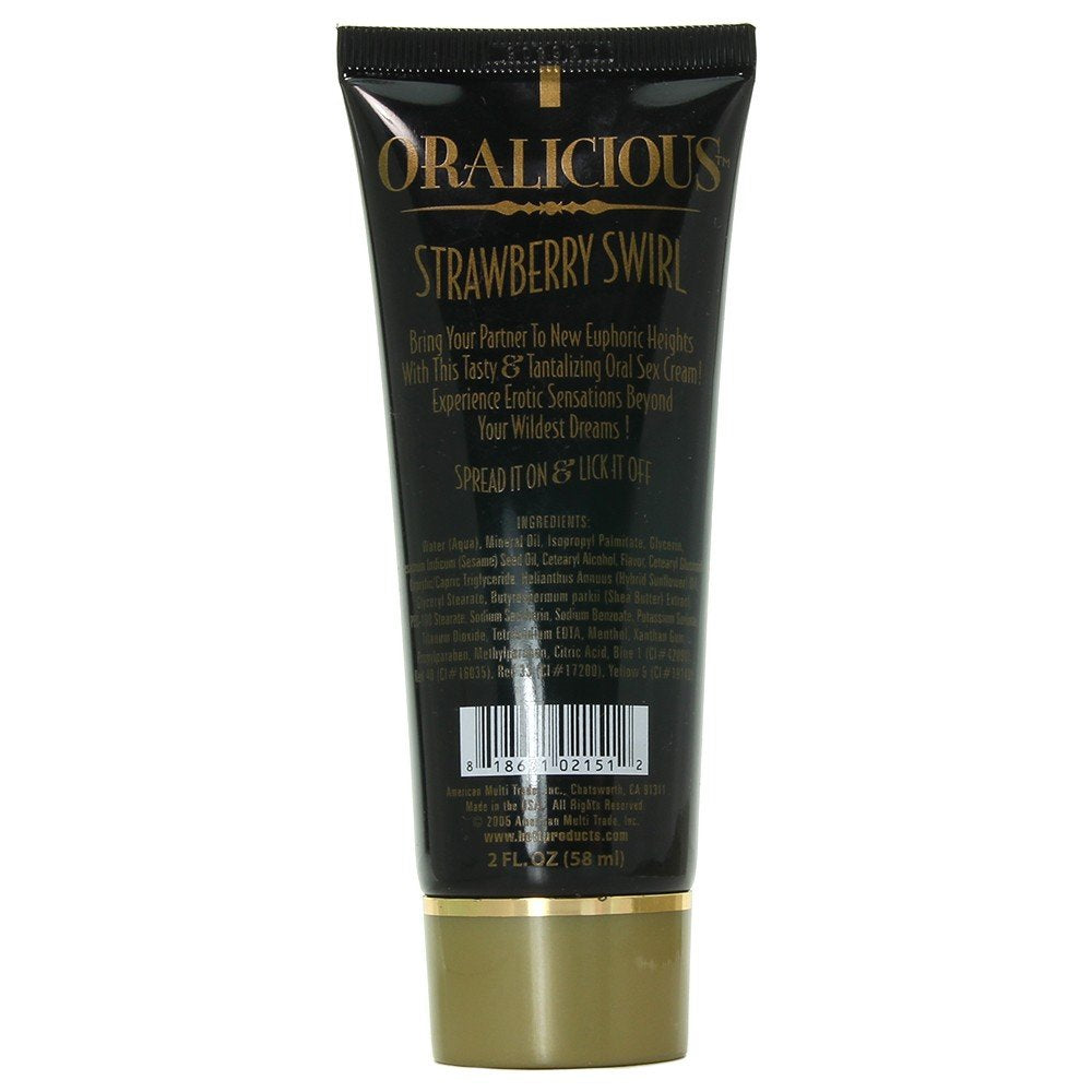 Hott Products Unlimited Oralicious Strawberry 2 oz. Flavored Intimacy Gel