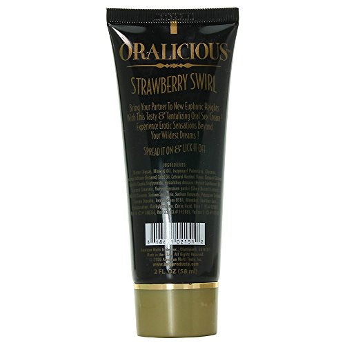 Hott Products Unlimited Oralicious Strawberry 2 oz. Flavored Intimacy Gel