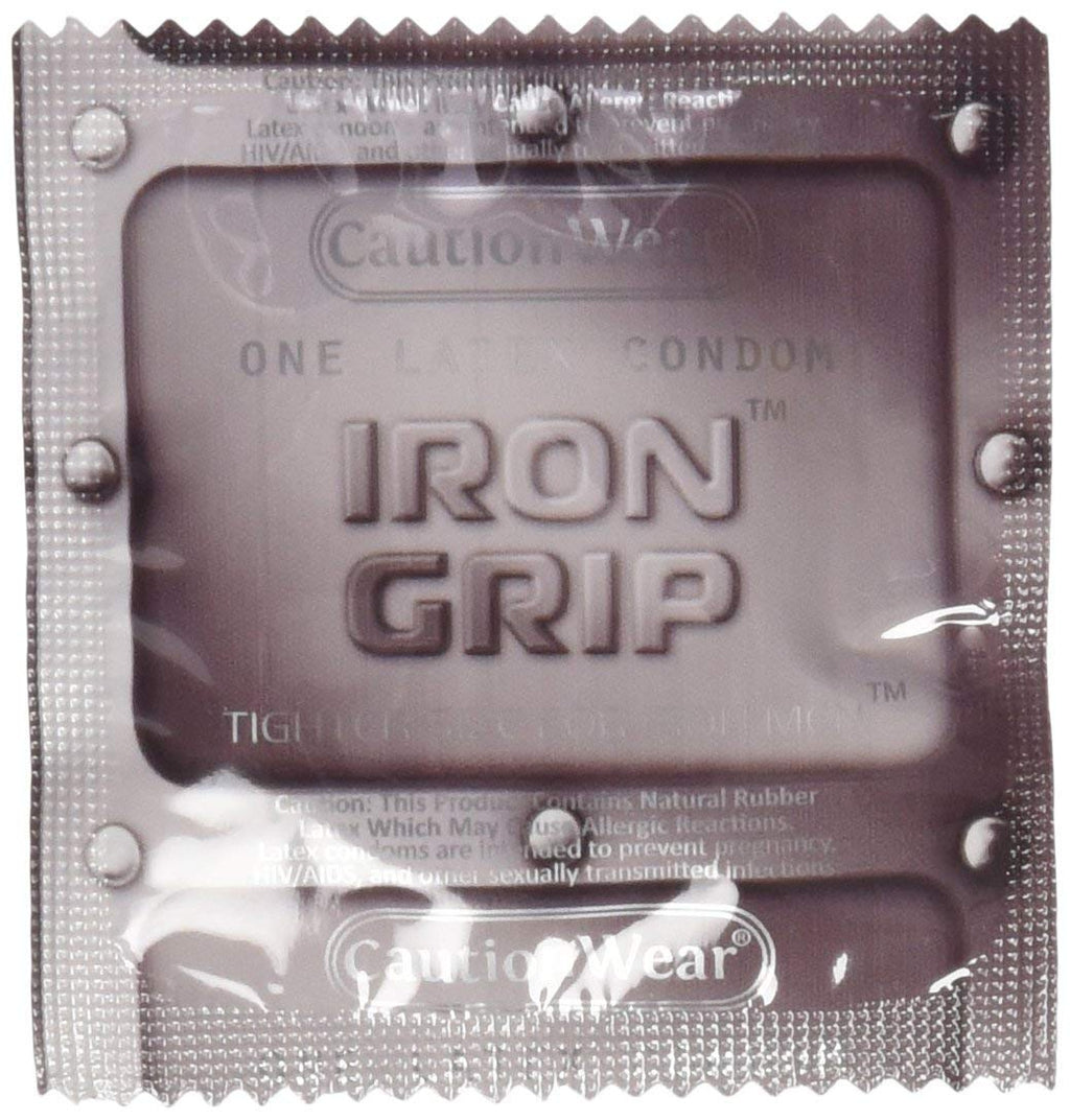Iron Grip Snug Fit Lubricated Latex Condoms (Pack of 12) – Slimmer 46mm Width for Secure Fit