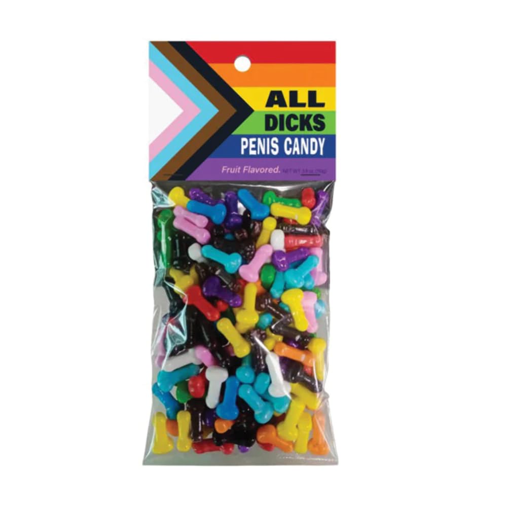 Kheper Games All Dicks Penis Candy - Fruit Flavored Multicolored 3.88oz
