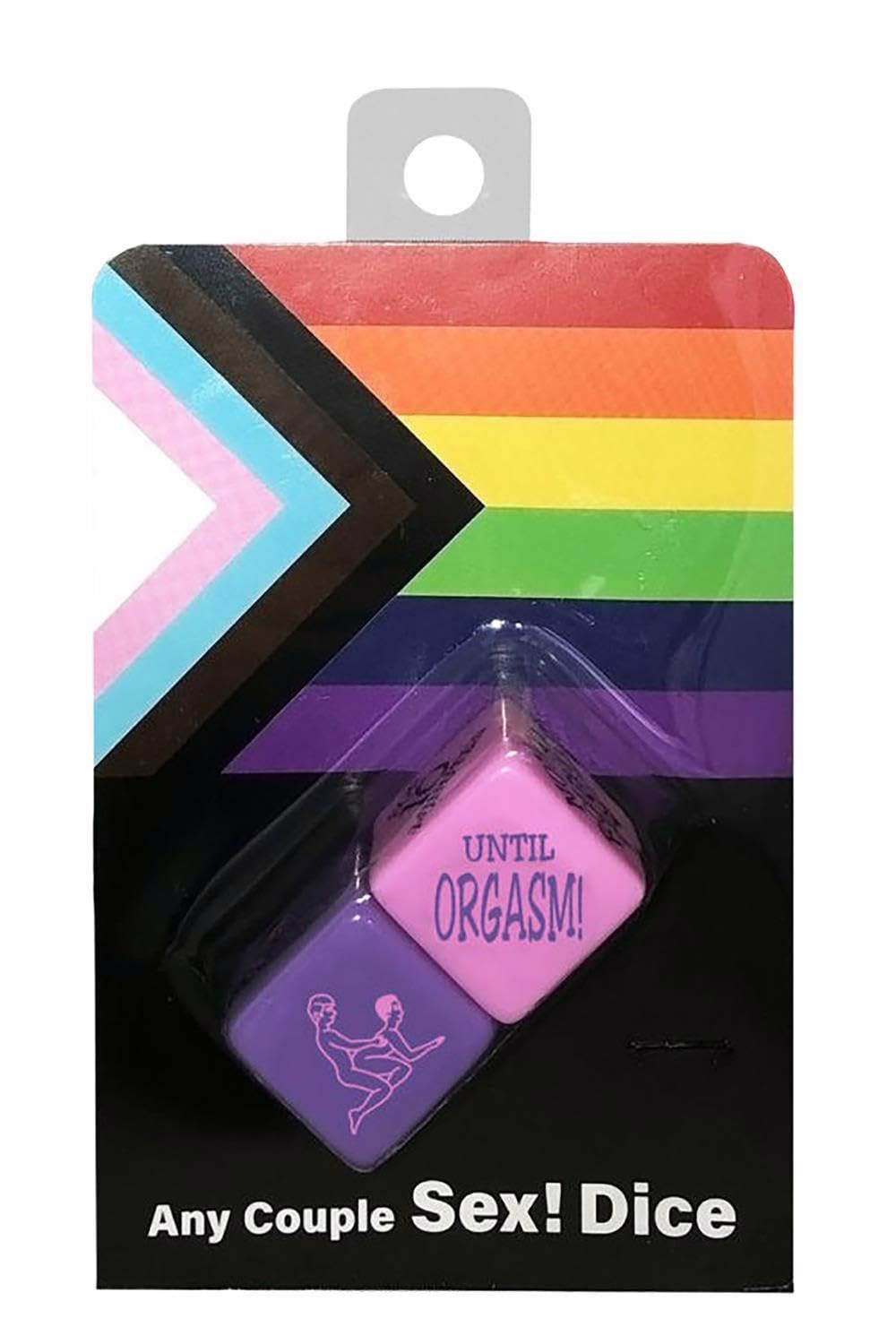 Kheper Games Any Couple Sex Dice Game: Purple and Pink Dice for Romance