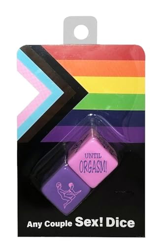 Kheper Games Any Couple Sex Dice Game: Purple and Pink Dice for Romance