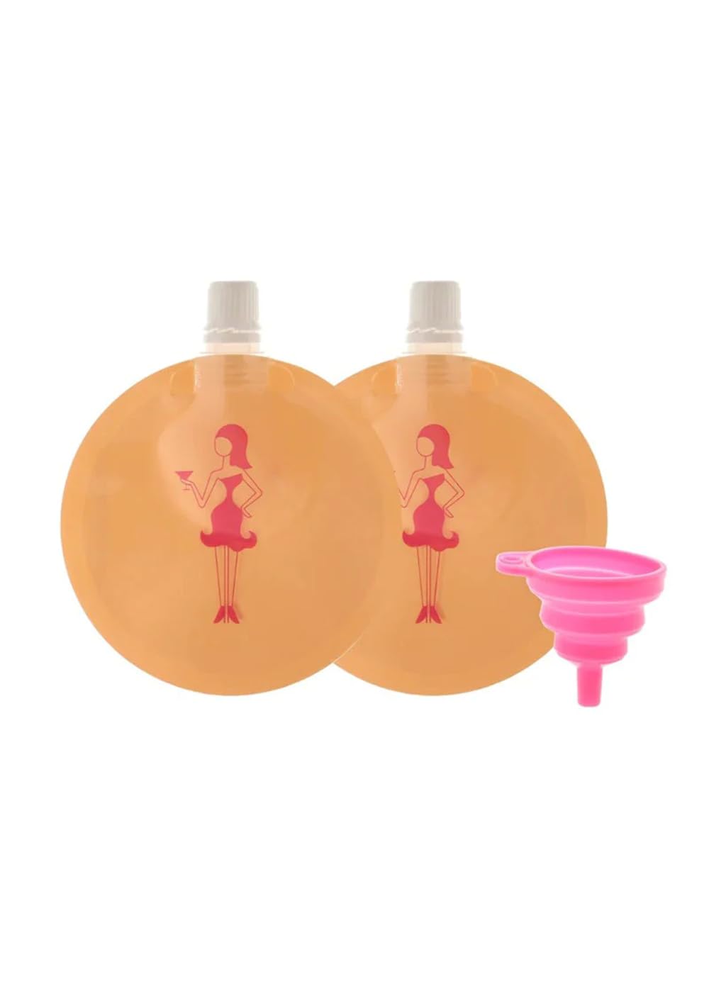 Kheper Games Booze Implants – Beige Strapless Hidden Flask Bra for Parties