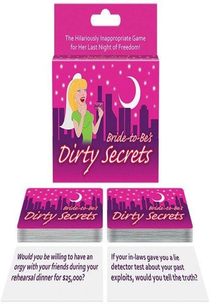 Kheper Games Bride-to-be Dirty Secrets Game – 107 Questions for Bachelorette Parties