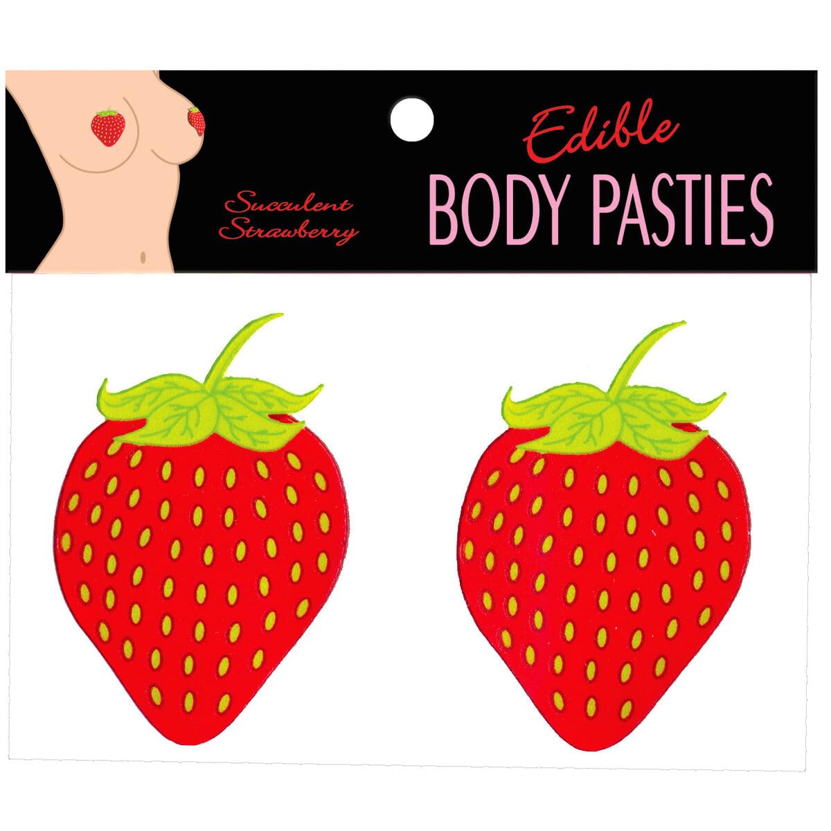 Kheper Games Edible Strawberry Pasties – Tasty Nipple Treats for Playful Fun