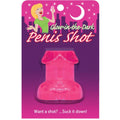 Kheper Games Glow-in-the-Dark Novelty Shot Glasses - Pink Penis Shape, 1.5 oz