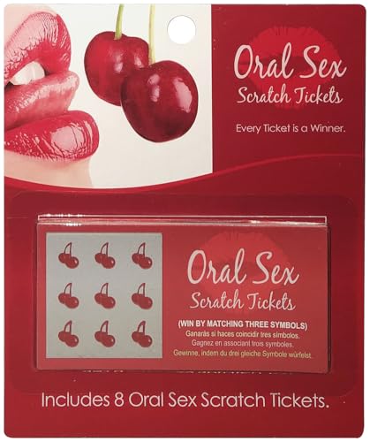 Kheper Games Oral Sex Scratch Tickets – Multi-Language Couples Game with 8 Winning Tickets
