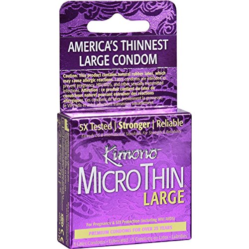 Kimono Micro/Large Condoms – Ultra-Thin Sensation with a Roomier Fit