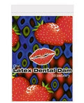 Latex Dental Dam, Strawberry Flavor – 8-Pack for Safer Oral Sex