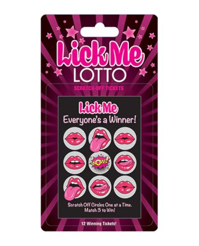 Lick Me Lotto Scratch-Off Tickets - 12 Winning Tickets, Adults Only Game