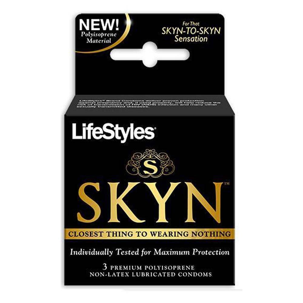LifeStyles Skyn Original Condoms, Polyisoprene, Size: Original, 3 Count