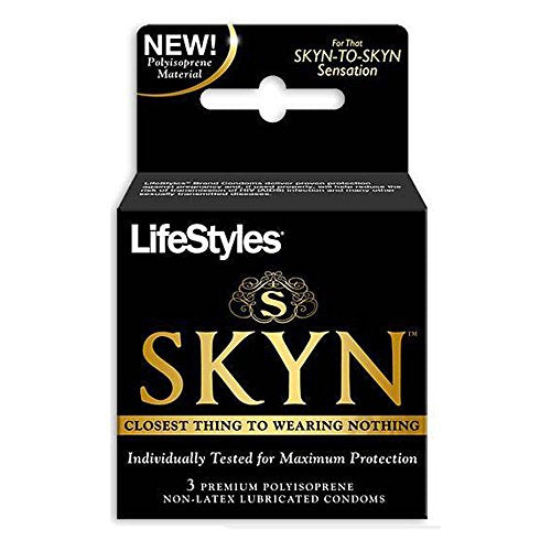 LifeStyles Skyn Original Condoms, Polyisoprene, Size: Original, 3 Count