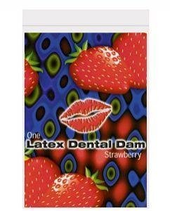 Line One Laboratories Latex Dental Dam – Strawberry Flavor