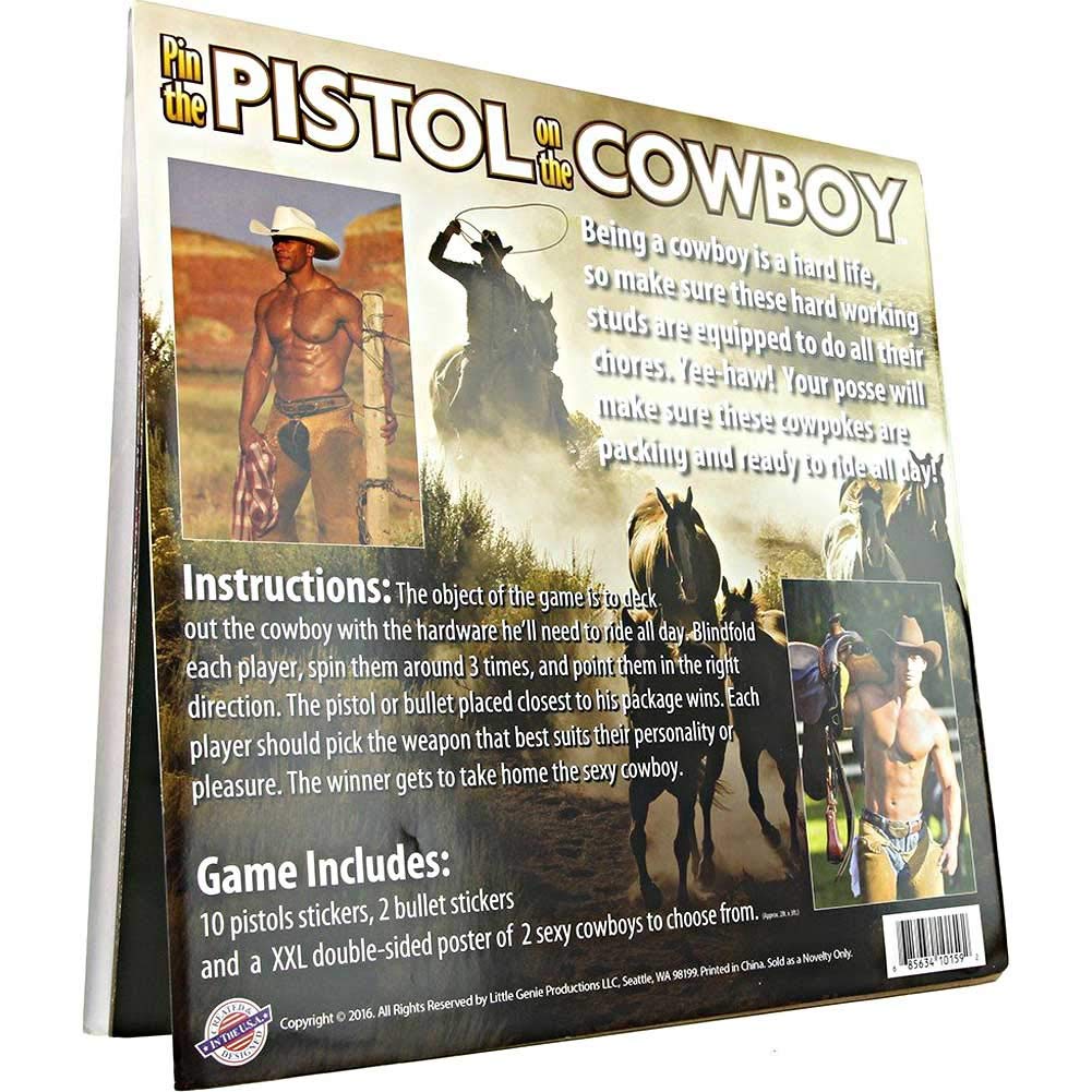 Little Genie Pin the Pistol on the Cowboy Game – Bachelorette Party Activity