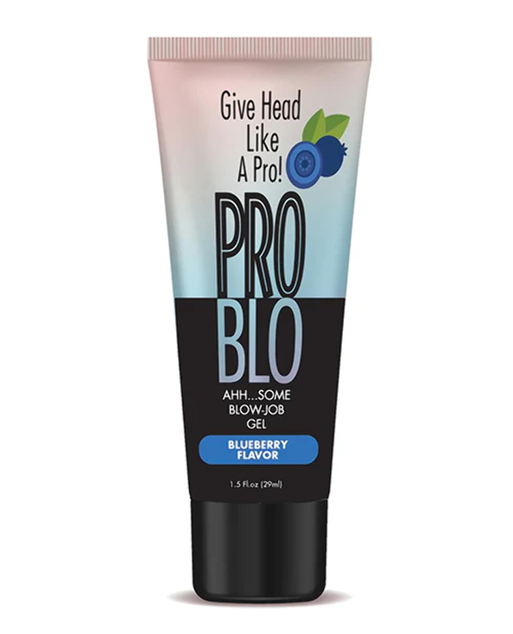 Little Genie Problo Oral Pleasure Gel, Blueberry – 3.21 oz Flavored Lubricant
