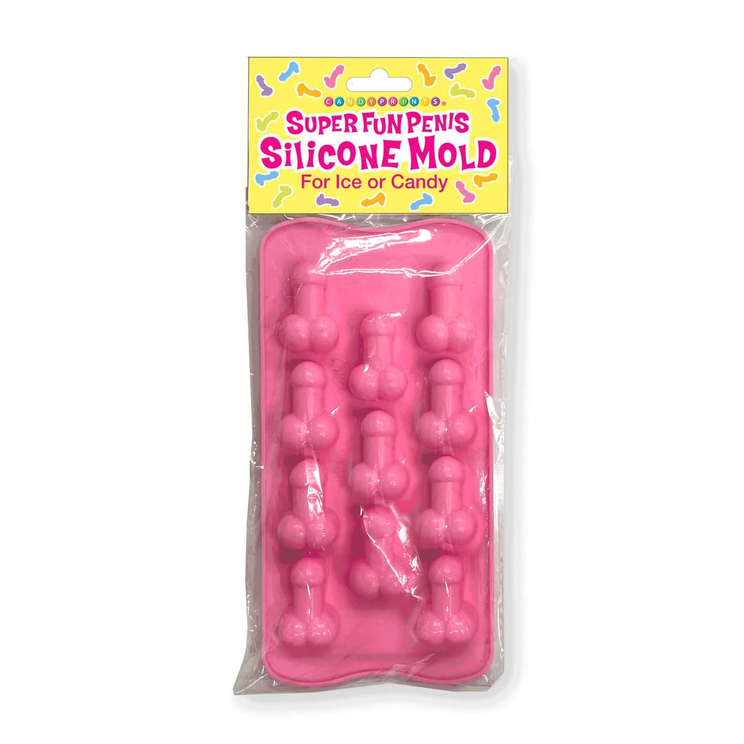 Little Genie Productions Silicone Penis Mold - 11 Cavities for Chocolate, Candy, or Ice
