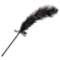 Lynx Black Feather Tickler with Gem Bow – 17-Inch Sensual Teaser