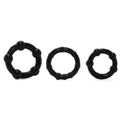 Nasstoys RAM Beaded Penis Ring – Black, Super Stretchy TPE, Waterproof, 3 Sizes