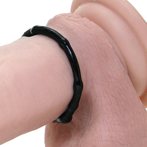 Nasstoys RAM Beaded Penis Ring – Black, Super Stretchy TPE, Waterproof, 3 Sizes