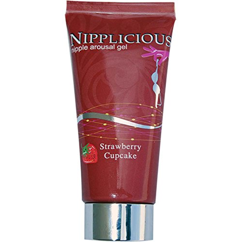 Nipplicious Nipple Arousal Gel - Strawberry Cupcake Flavored, 1 oz, Water-Based