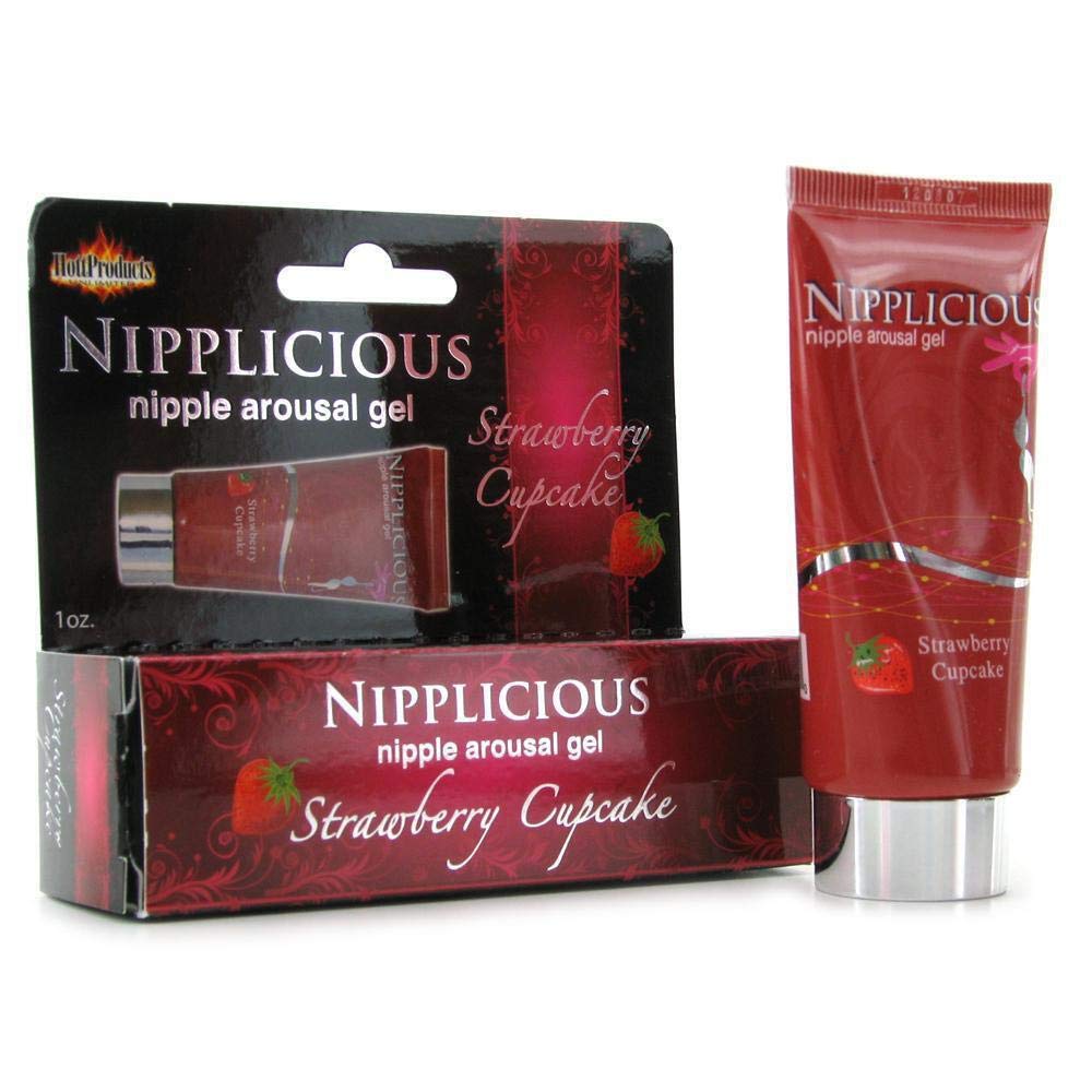 Nipplicious Strawberry Nipple Arousal Gel – 1 oz Tube by Hott Products Unlimited