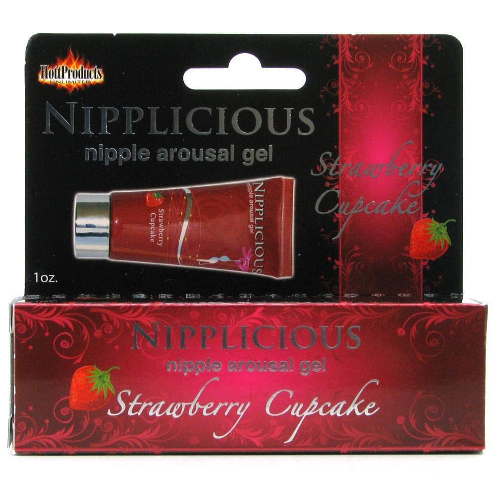 Nipplicious Strawberry Nipple Arousal Gel – 1 oz Tube by Hott Products Unlimited