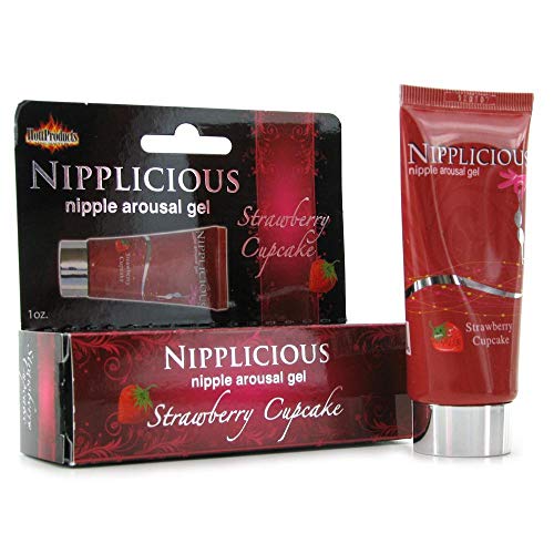 Nipplicious Strawberry Nipple Arousal Gel – 1 oz Tube by Hott Products Unlimited