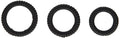 Novelties Black Silicone Penis Ring Set – 3 Stackable Rings, Phthalate-Free