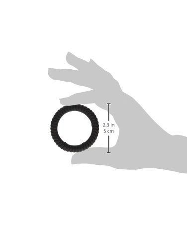Novelties Black Silicone Penis Ring Set – 3 Stackable Rings, Phthalate-Free