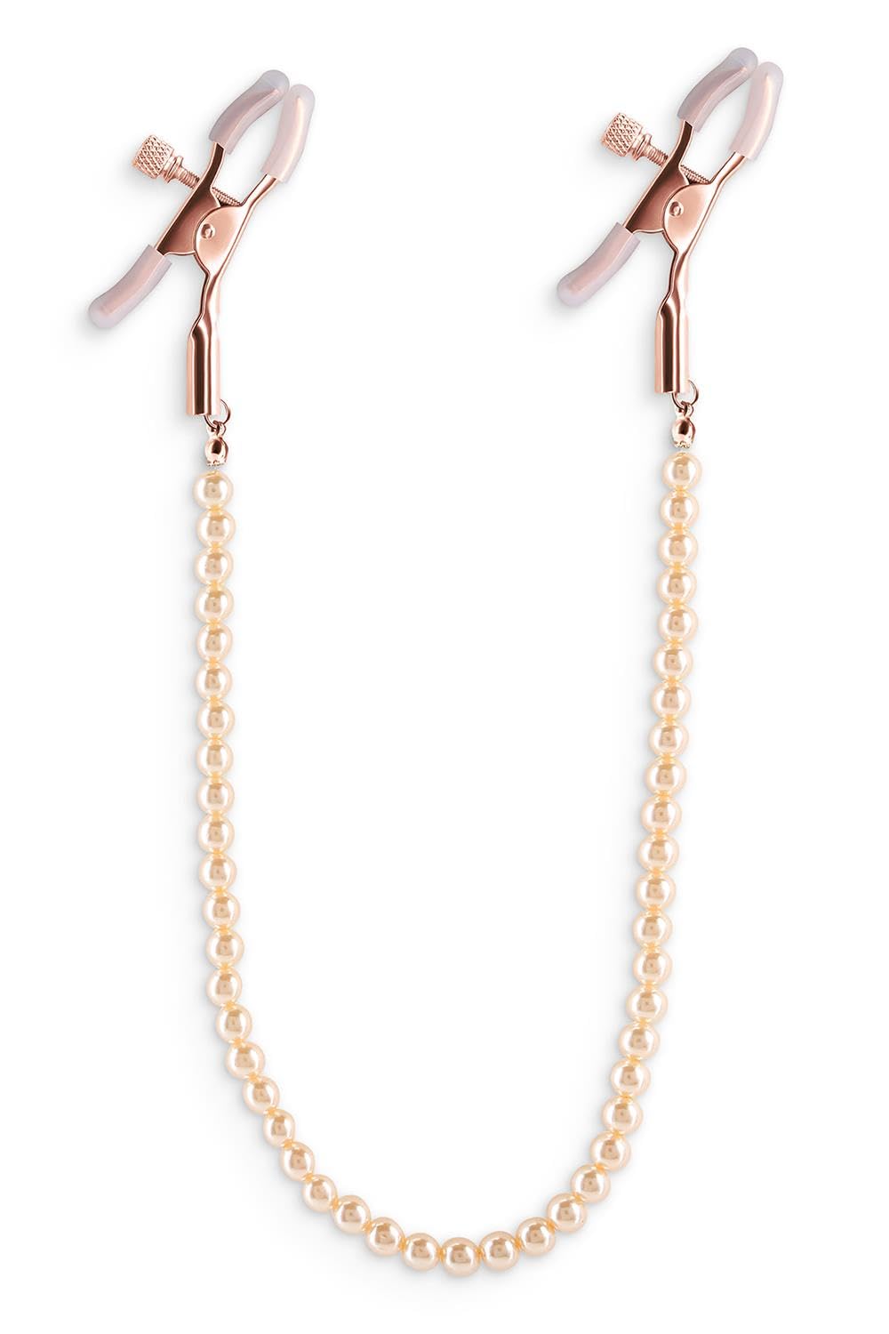 NS Novelties Bound Nipple Clamps DC1 – Rose Gold Adjustable Metal Clamps