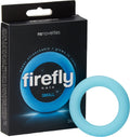 NS Novelties Firefly Halo - Small Glow-in-the-Dark Silicone Cock Ring (Blue)