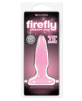 NS Novelties Firefly Pleasure Plug - Mini - Pink - Glow in the Dark Anal Toy