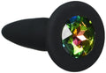NS Novelties Glams Mini Rainbow Gem - Sparkling Silicone Butt Plug