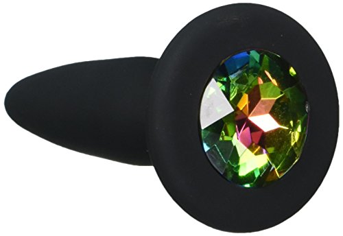 NS Novelties Glams Mini Rainbow Gem - Sparkling Silicone Butt Plug