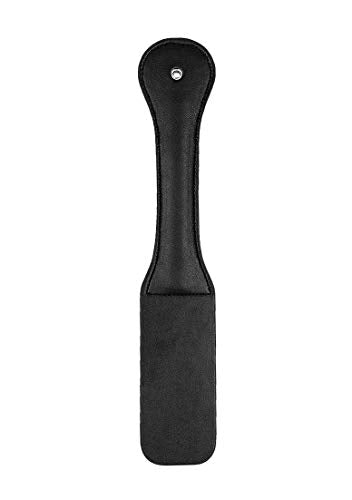 Ouch! 'Bad Boy' Black Leather Paddle with Reversed Spank Text