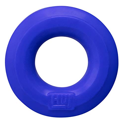 Oxballs HUJ Classic C-Ring Cobalt – Stretch Cockring and Ball Stretcher with Groove Lock