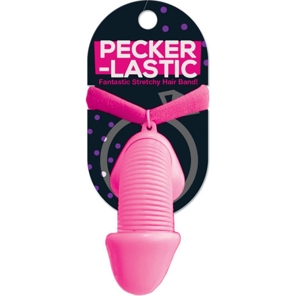 Pink Penis-Shaped Hair Tie - Super Stretchy Bachelorette Party Favor