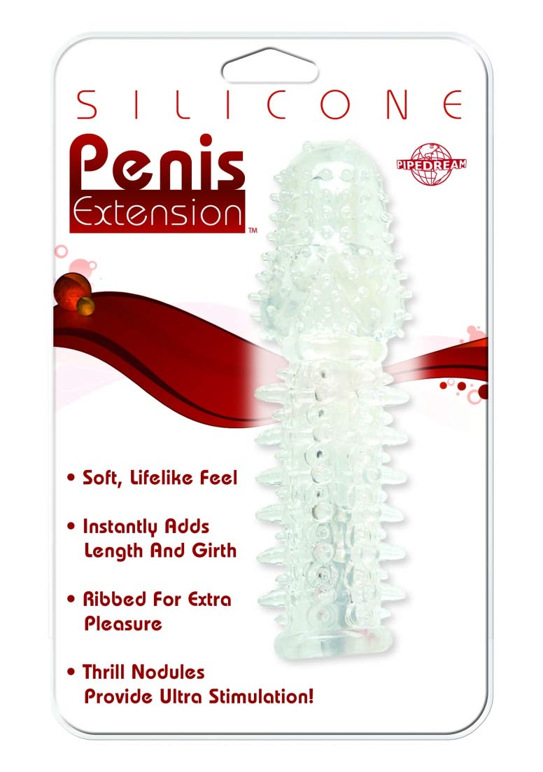 Pipedream Clear Silicone Penis Extension – Phthalates-Free, Waterproof