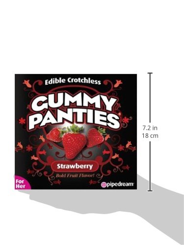 Pipedream Edible Gummy Panties – Strawberry Flavored Crotchless Novelty Candy