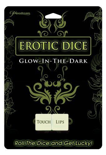 Pipedream Glow In The Dark Love Dice - Adult Party Game for Couples
