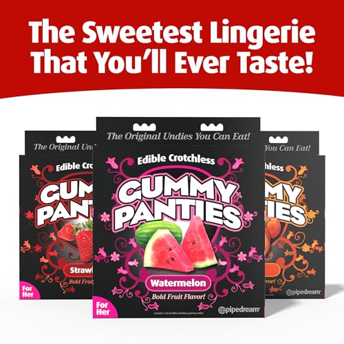 Pipedream Strawberry Gummy Edible Panties – Playful Candy for Couples