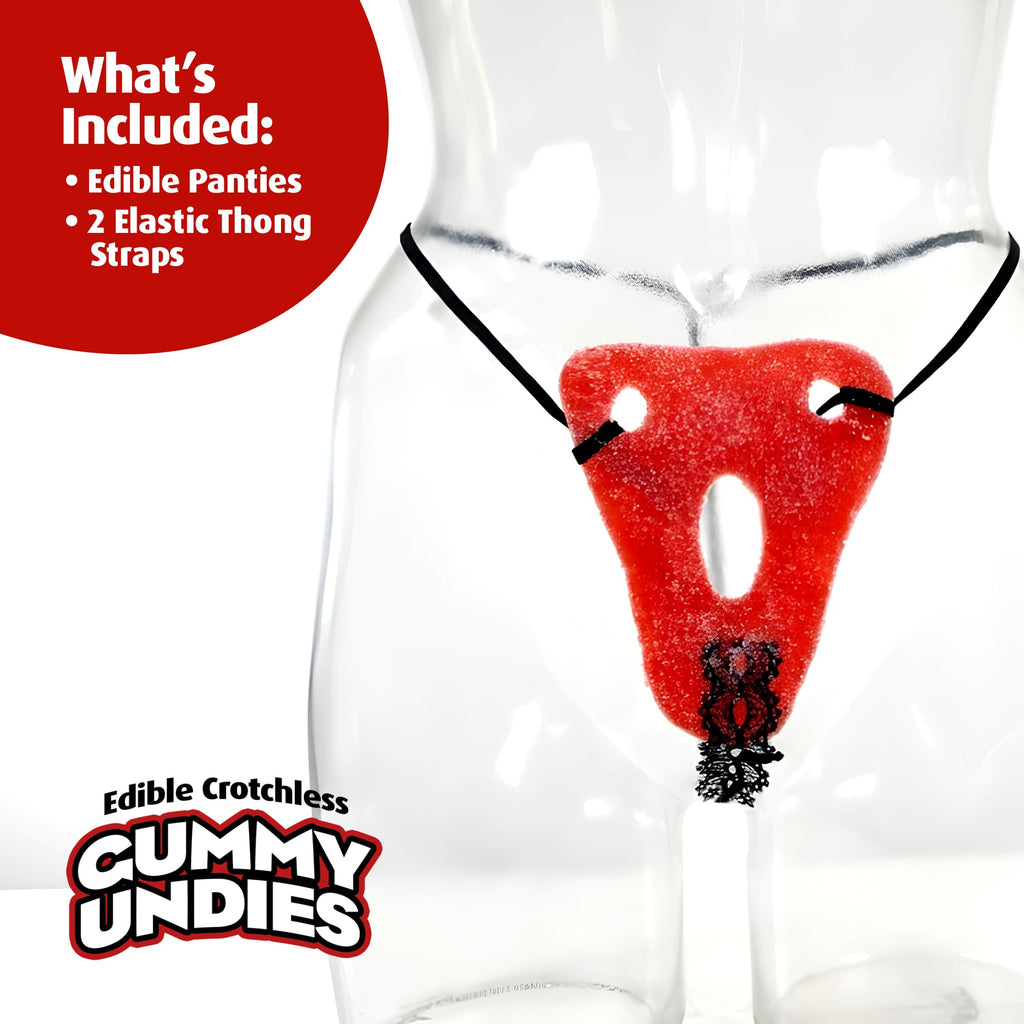 Pipedream Strawberry Gummy Edible Panties – Playful Candy for Couples
