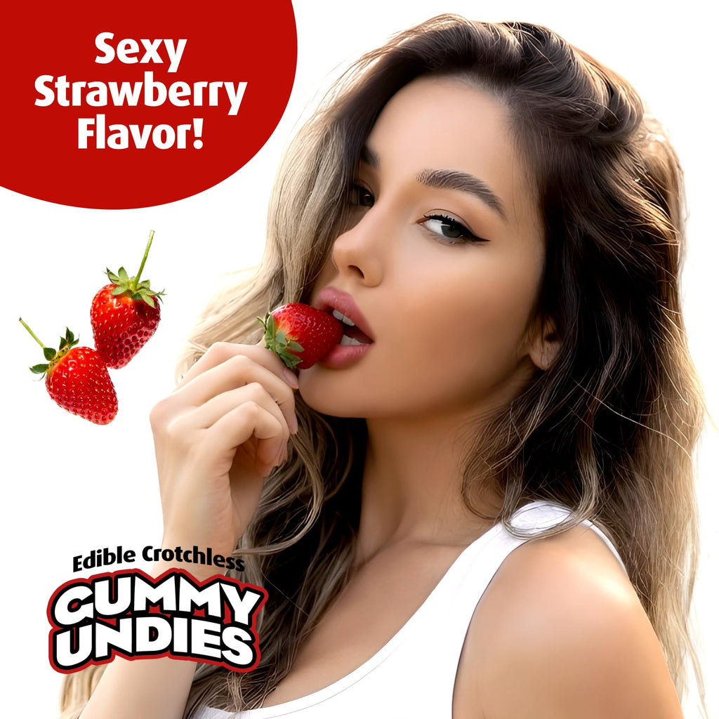 Pipedream Strawberry Gummy Edible Panties – Playful Candy for Couples